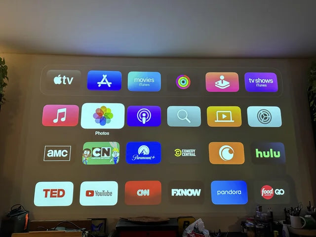 4K Native 1080P Android 11 Projector 390ANSI HY320 Dual Wifi6 BT5.0 Cinema Outdoor Portable Projetor Upgrated HY300